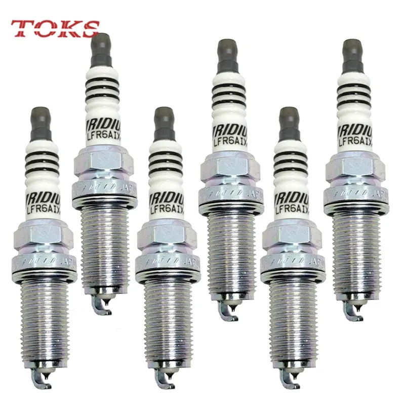 4-6pcs/lot LFR6AIX-11 6619 Iridium Spark Plug For BMW Subaru Volvo Yamaha Toyota LFR6AIX11 Candle Replace