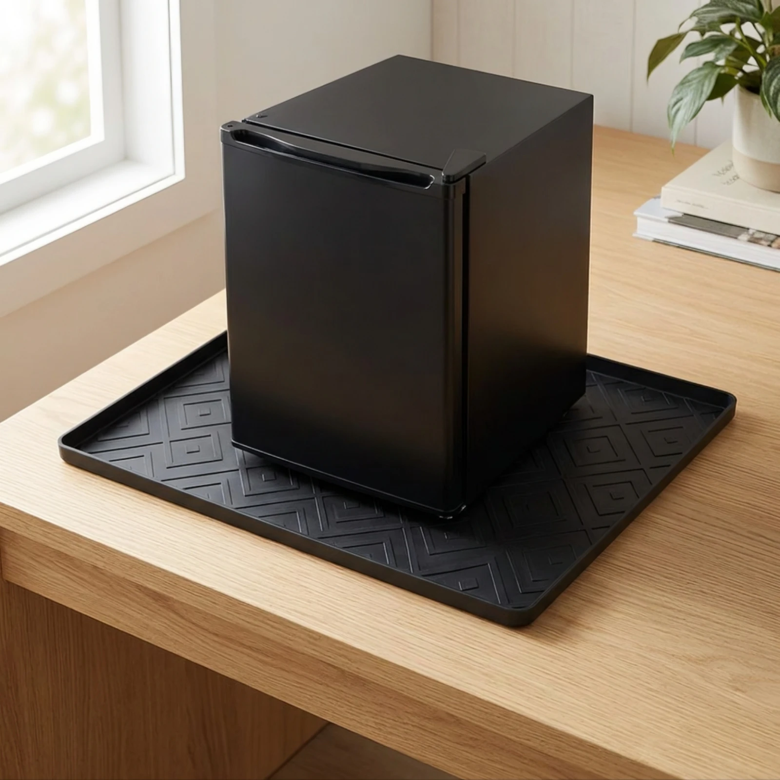 Silicone Mat with Raised Rim Non Slip Silicone Mat with Raised Edges Flexible Thick for Pet Owners, Kitchen Counter, Floor