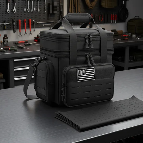18L Tactical Lunch Box for Men Expandable Heavy Duty Insulated Cooler Bag Leakproof Thermal Bag Work Camping Outdoor Picnic
