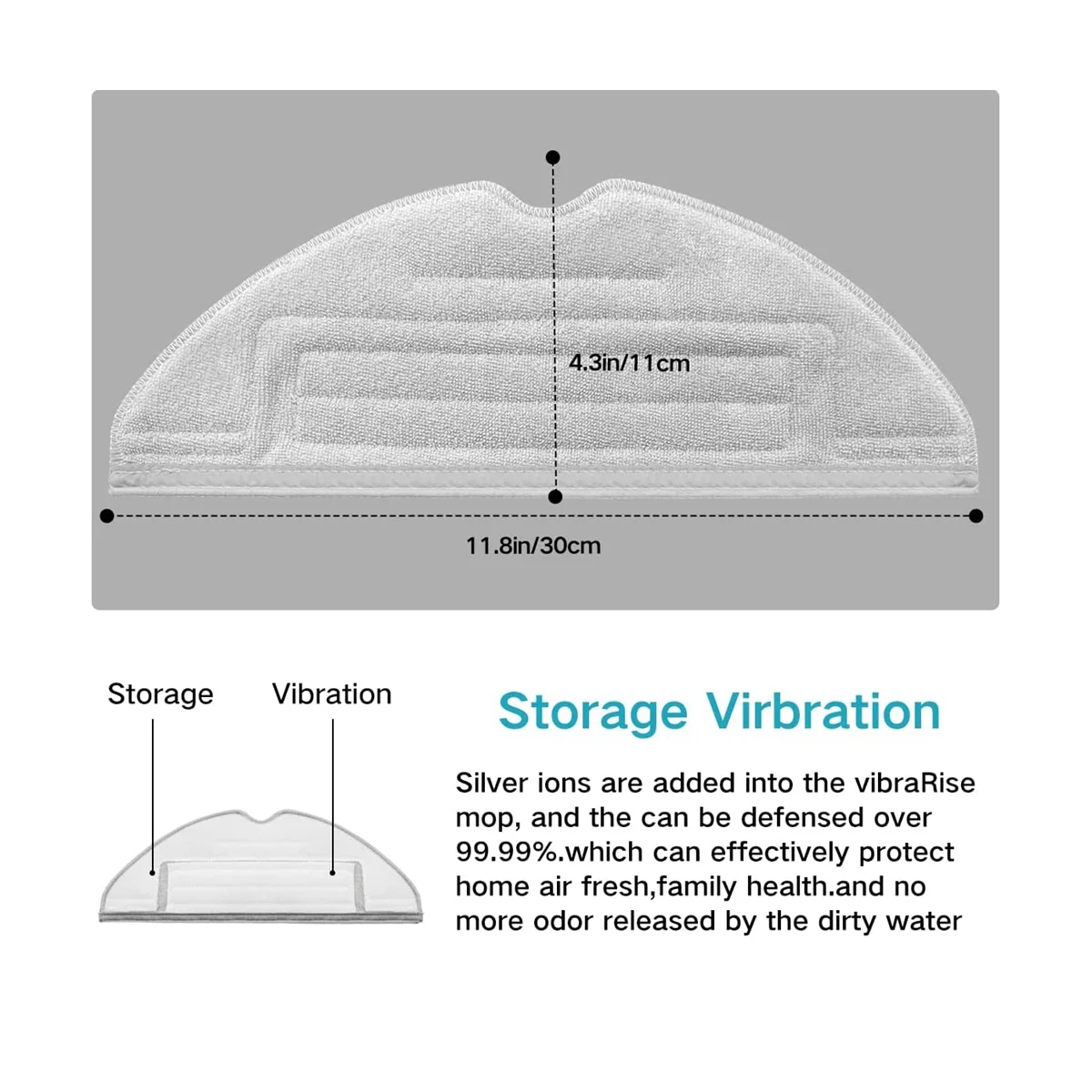 rag Vacuum Mop Replacement Pads for MaxV/ S7 MaxV Plus/ S7 MaxV Ultra/ S7/ S7+ Hard Floor Cloth