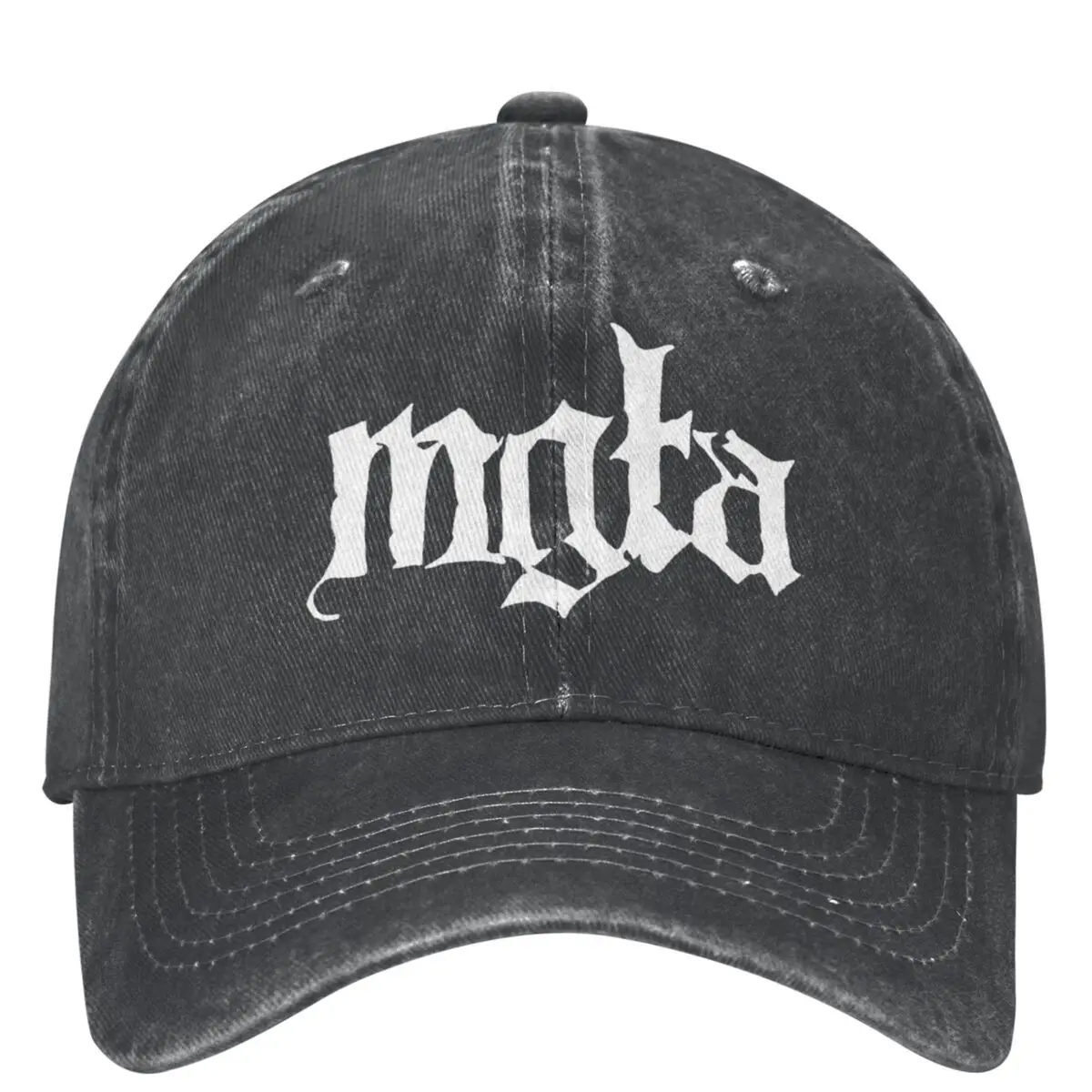 Mgla Black Metal Logo Washed Baseball Cap Vintage Hip Hop Dad Hats Summer Men Women Outdoor Gym Sun-Proof Baseball Caps