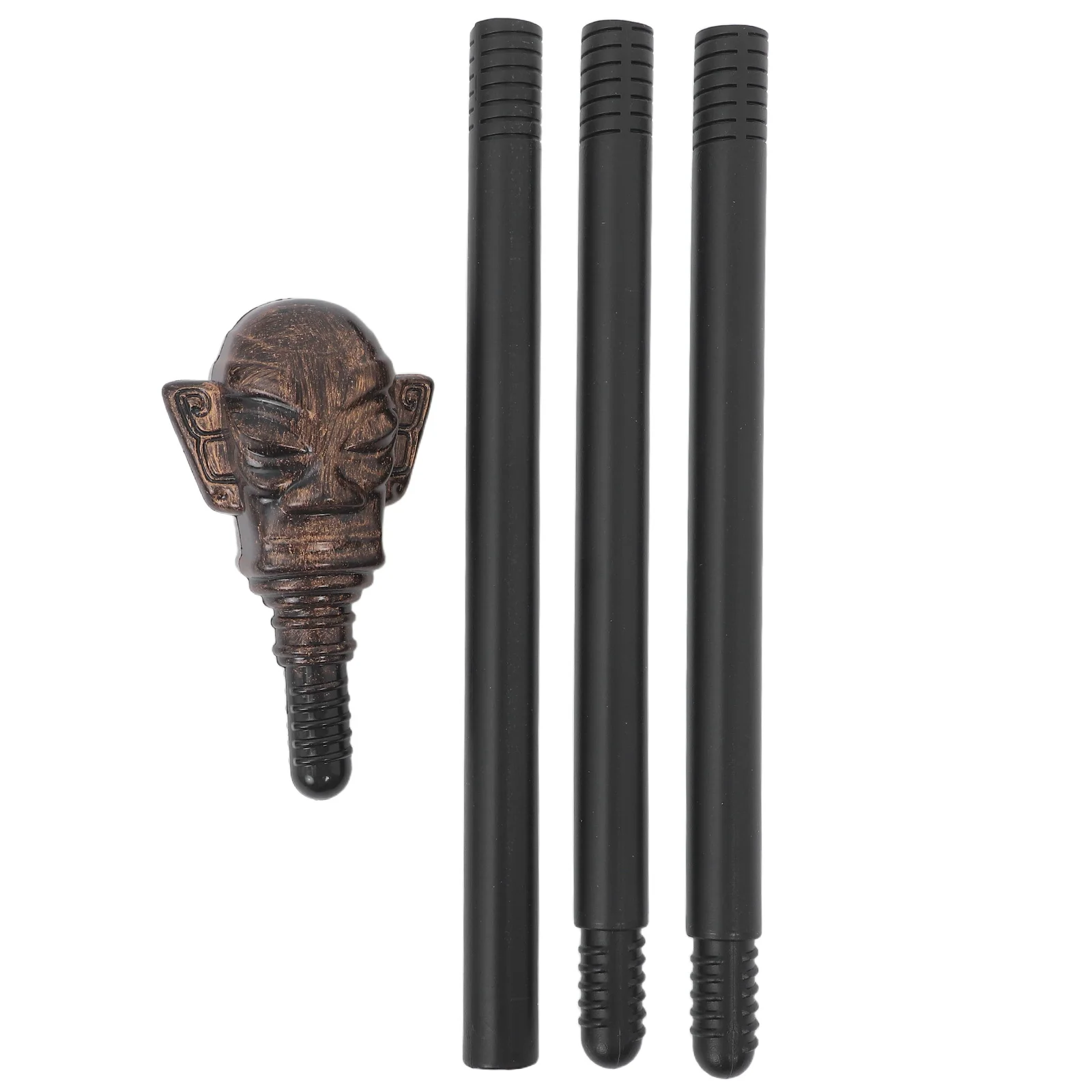 

Wizard Scepter Staff Prop Plastic Walking Stick Adjustable Length Detachable Tubes Safe Halloween Cosplay Costume Accessory
