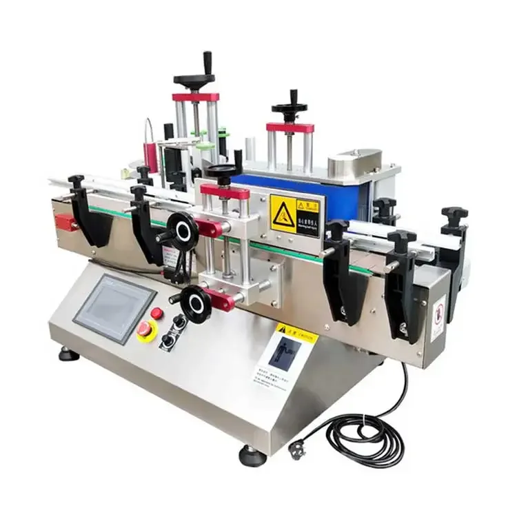 Table Top Small volume Automatic Round Bottles Self-adhesive Labeling Machine