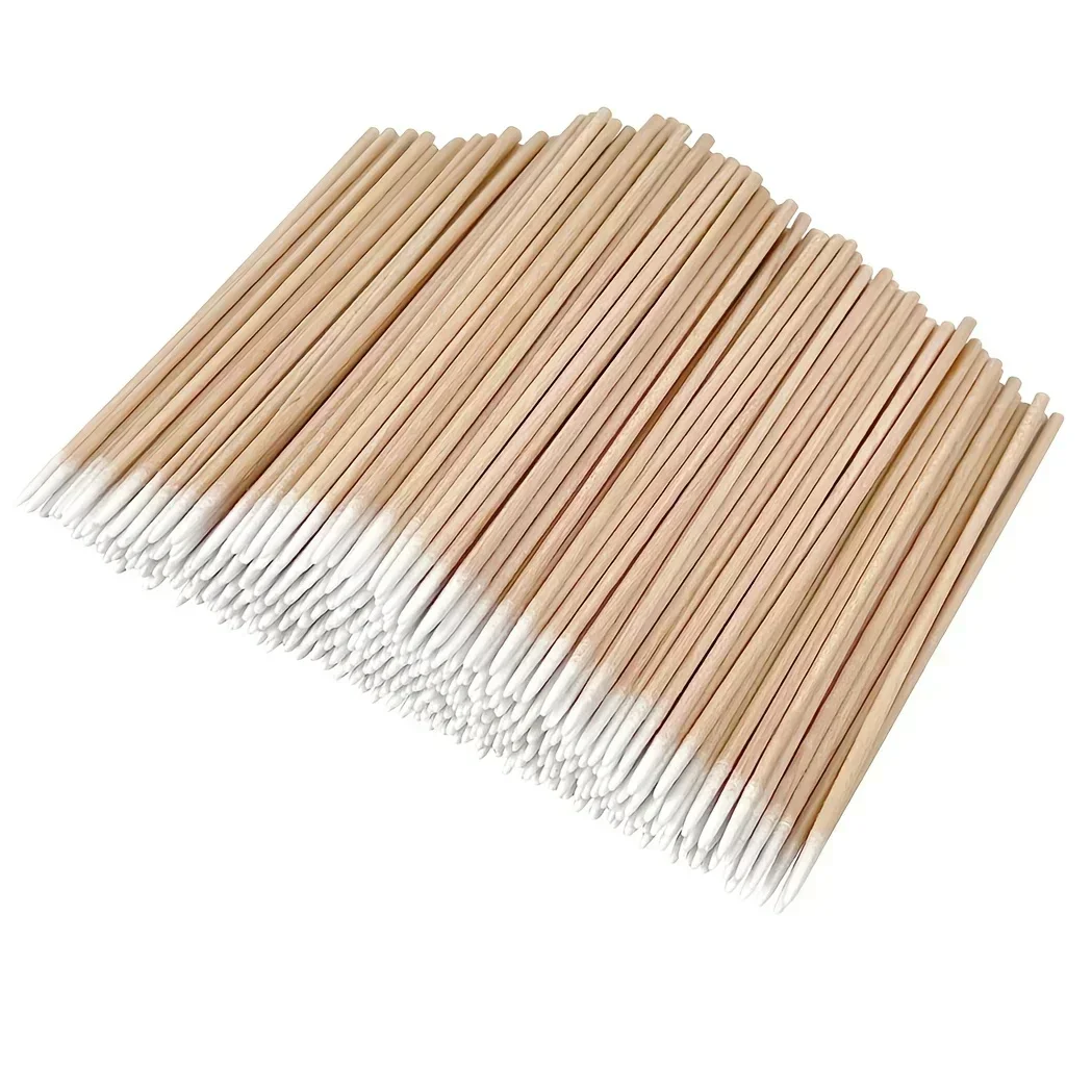 7cm Microblading Cotton Swabs Pointed Tip, Wood Stick Applicator, Tattoo P, Makeup Cosmetic Applicator Sticks Nails