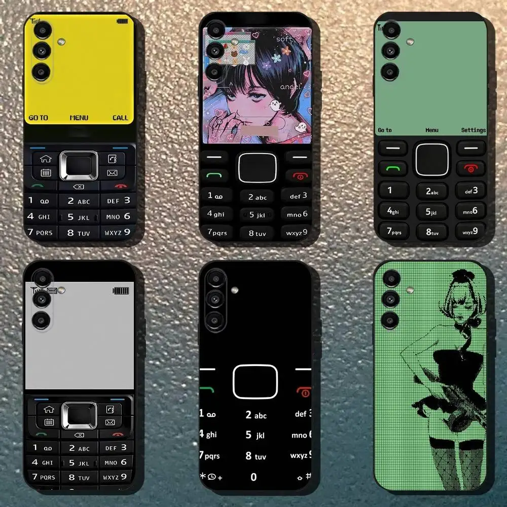

Product Retro For N-Nokia Phone Case For Samsung Galaxy A13,A21s,A22,A31,A32,A52,A53,A71,A80,Soft Black Shell