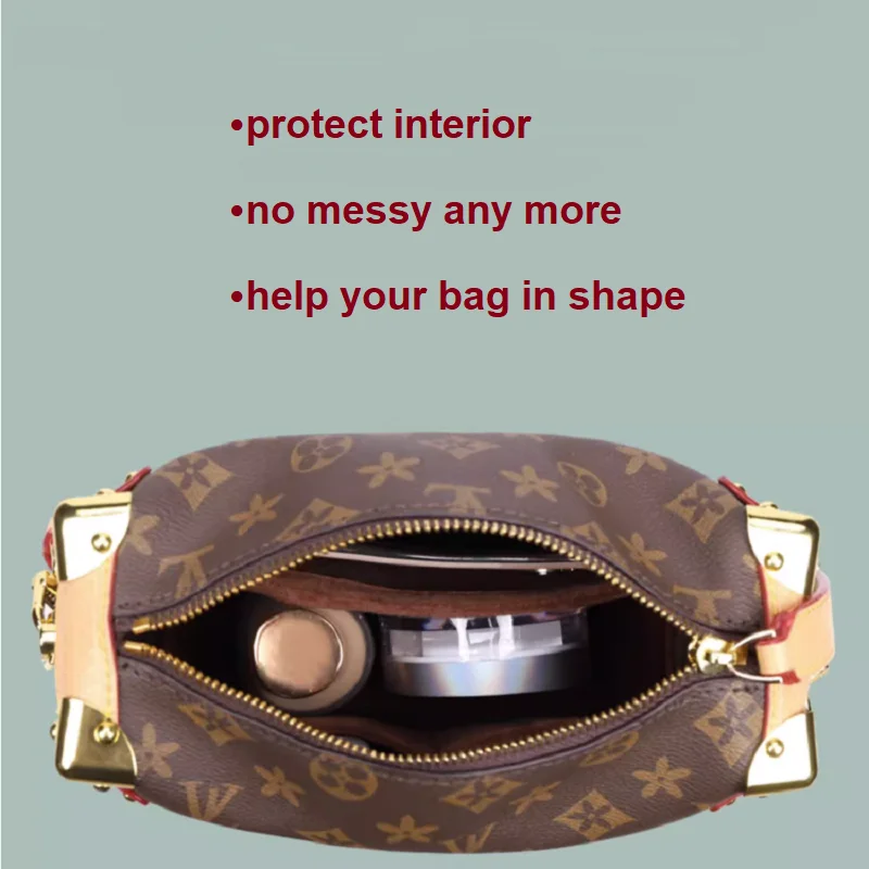 【Soft and Light】Bag Organizer Insert For LV Side Trunk PM MM Organiser Divider Shaper Protector Compartment Inner