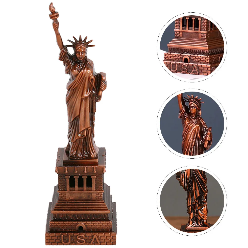 Statue of Liberty Home Decor Desktop Decoration Ornaments Craft Tabletop Metal Office Gift Choice Liberty Figurine Decoration