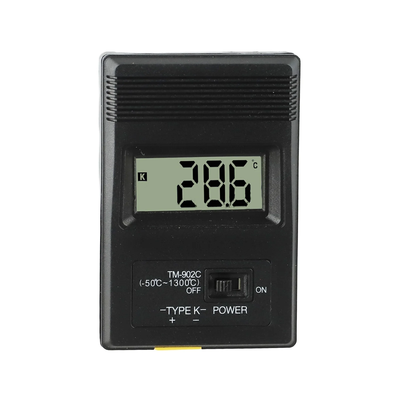 K Type Digital Thermometer TM902C Portable Model with Temperature Probe and Clear LCD Screen for Accurate Readings