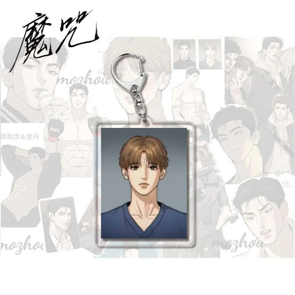 Anime Manwha Jinx Keychain Women Joo Jaekyung Kim Dan Acrylic Key Chain Man Cute Key Ring Pendant Ornament Accessories Korean