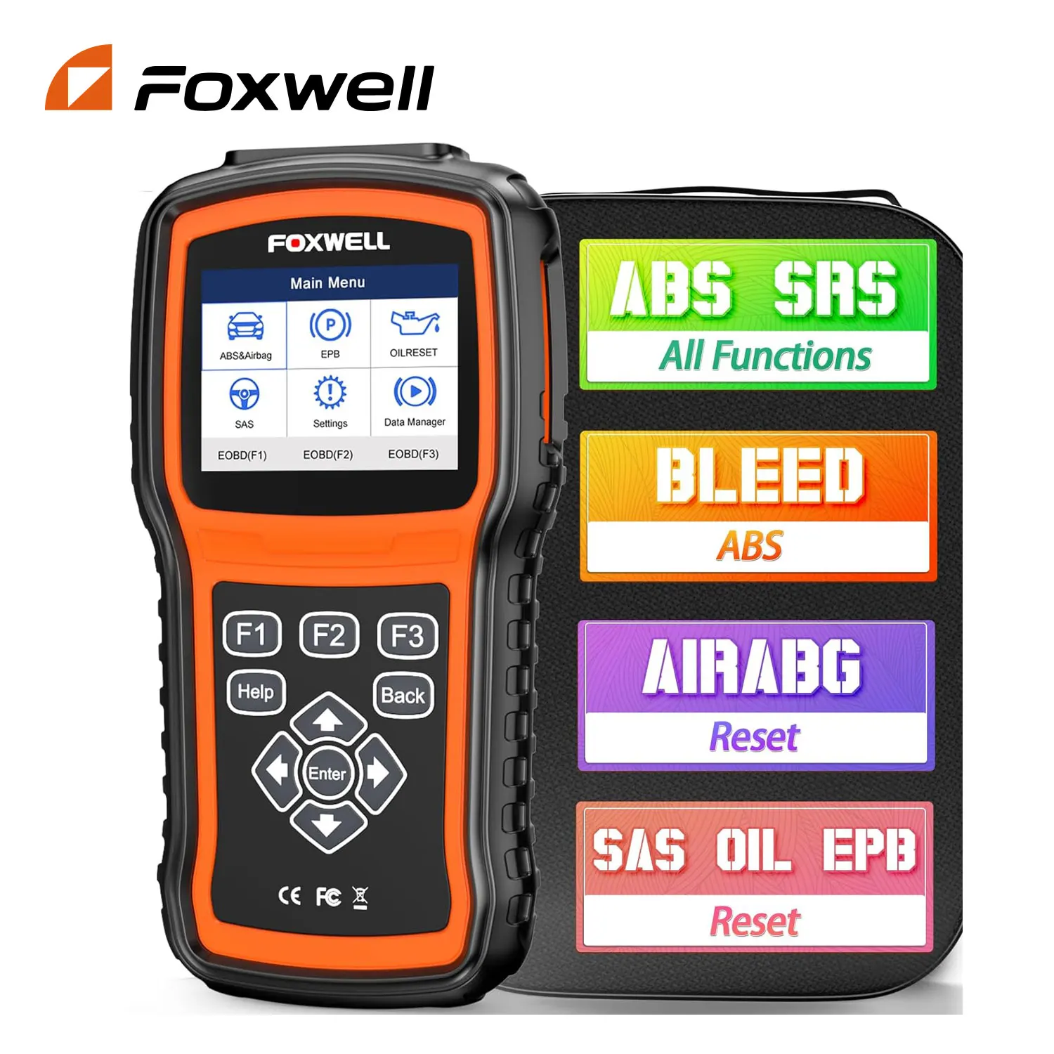 

FOXWELL NT630 Plus OBD2 Scanner ABS SRS Code Reader Automotive OBD II Airbag Diagnostic ABS Brake Bleeding Diagnostic Scan Tool