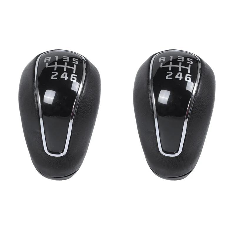 2PCS 6 Speed Car Manual Gear Shift Knob Lever Shifter Knob for K2 K3 K4 for IX25