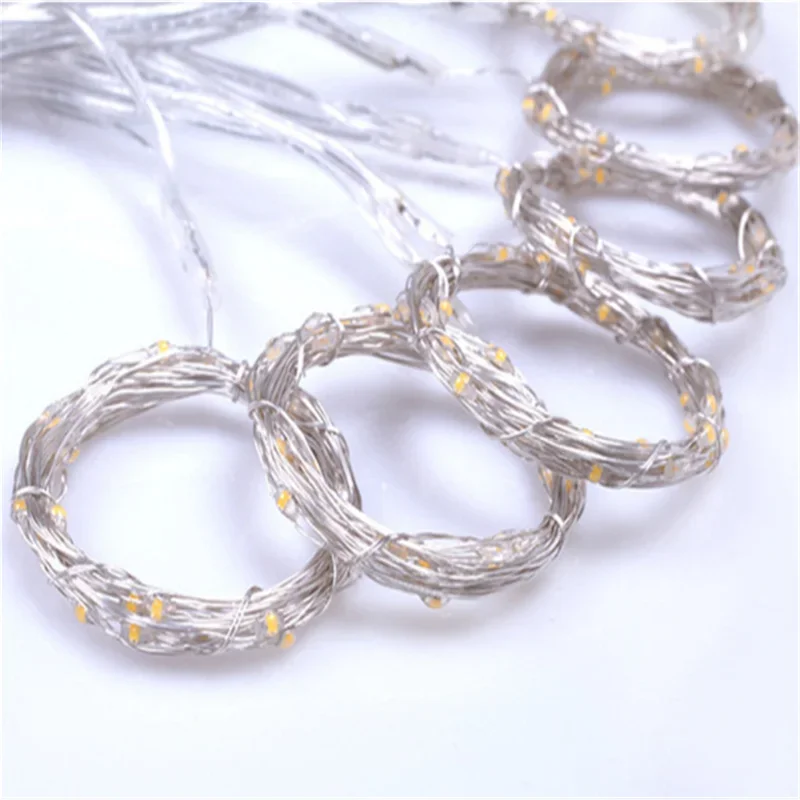 Guirlanda Cortina Fairy Lights, LED USB, Fio De Cobre, Guirlanda De Natal Na Janela, 3x3 m, 3x2 m, 3x 1m