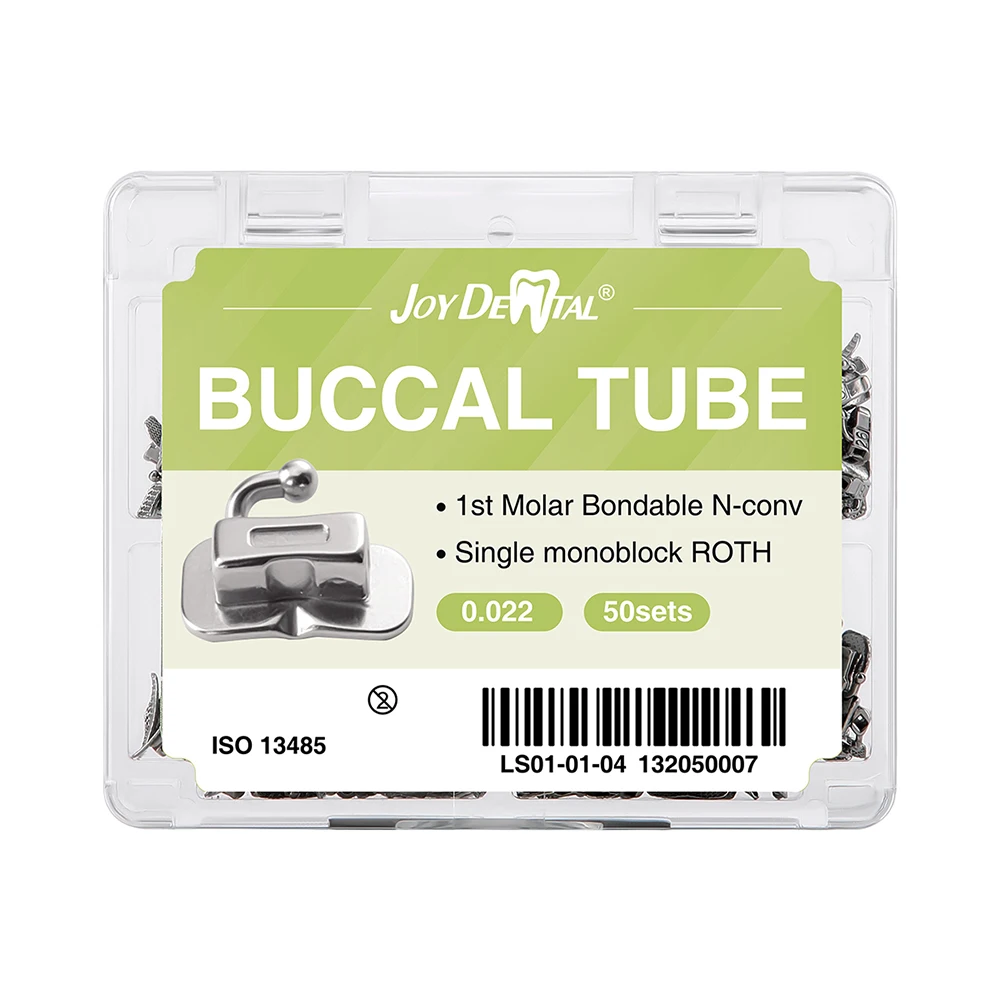 50 Sets Zahnärztliche Kieferorthopädische Bukkalröhrchen für Molaren MIM Monoblock Mesh-Basis Bonding Nicht-Konvertierbar Roth MBT 0.022/0.018 – Detail 8