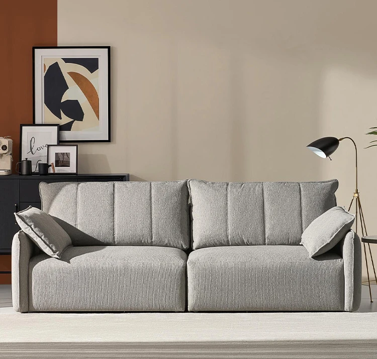 Italian Light Luxury Fabric Sofa Modern Minimalist Living Room Straight Row Combination Sofa