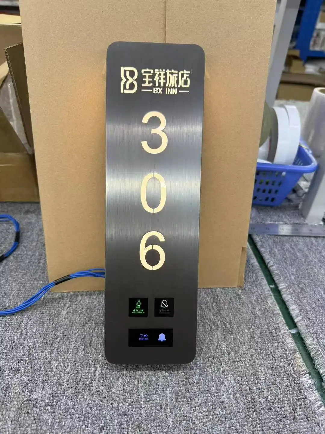 APCITL Verified Modern Outdoor Black Plastic Sign Plate Door Numbers for Hotels Shops Offices & Residents