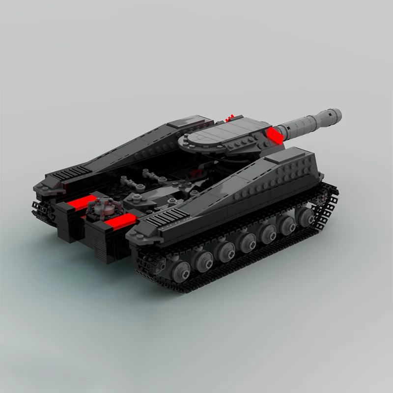 MOC Tiberium Wars main battle tank vehicle building blocks anti-tank cannon weapon accessories children's toys