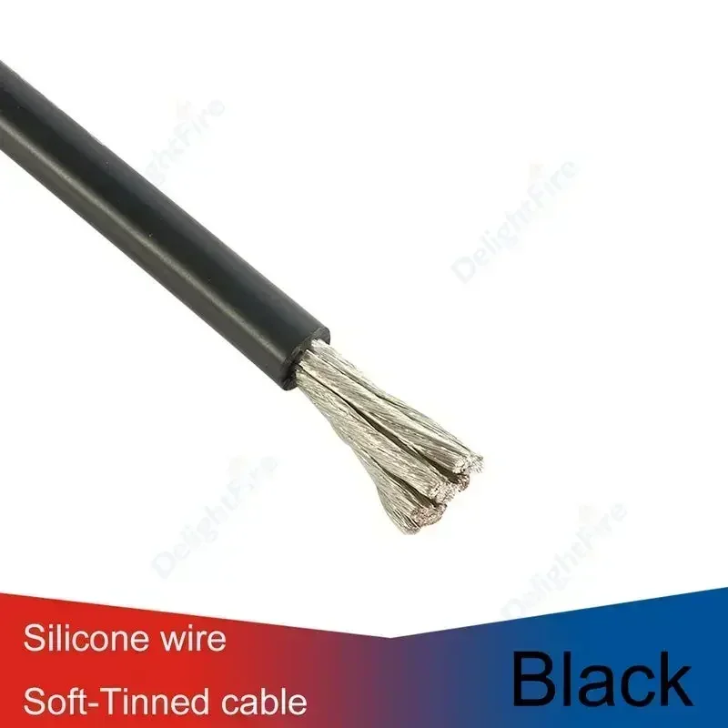 1m-10m 50mm2 Hittebestendige Siliconen Draad Rood Zwart Zware Kabel 1/0 AWG Elektrische Draad voor Generator Auto Solar Batterij Marine