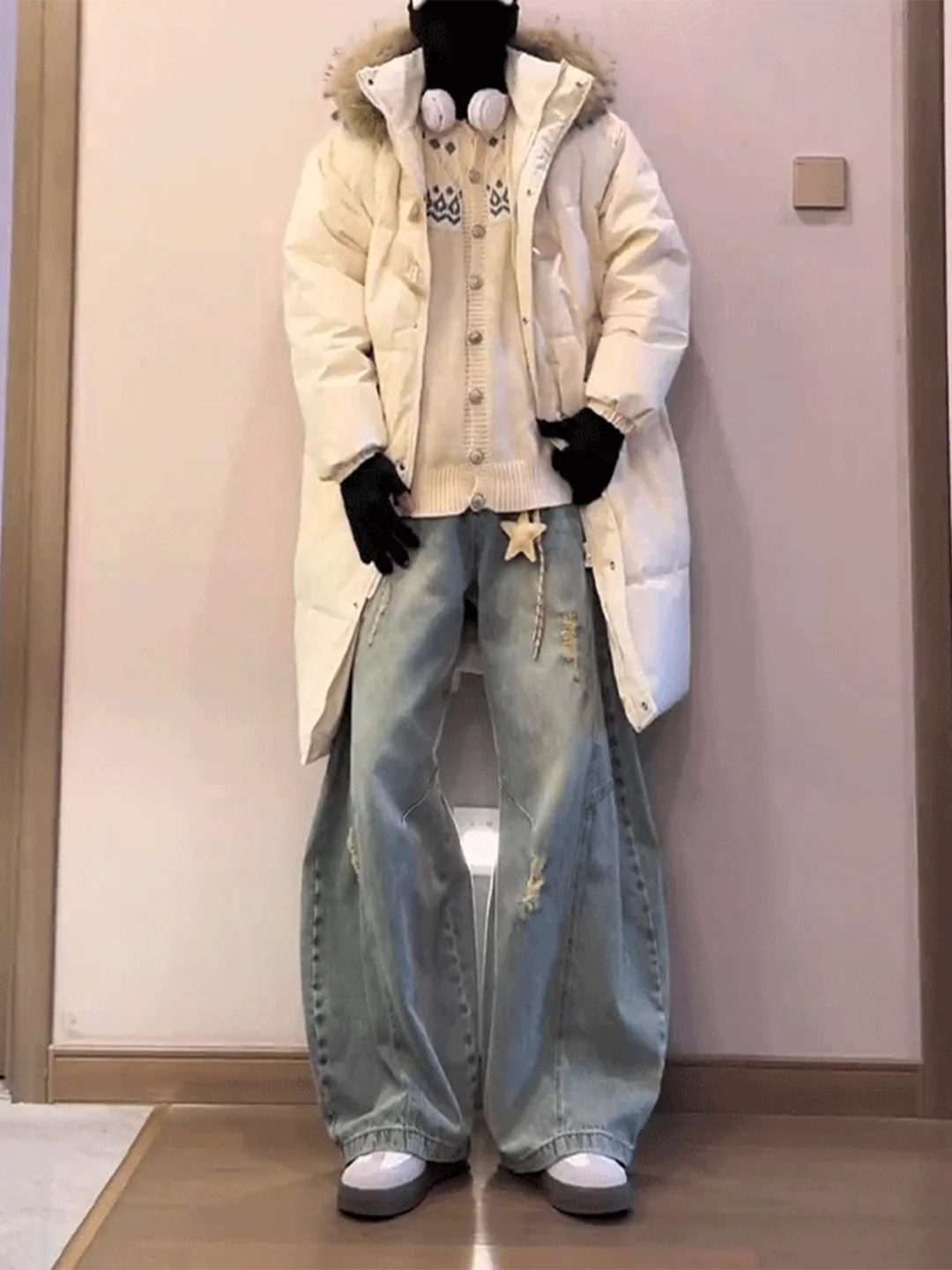 

Мужские джинсы в стиле ретро, синие, с эффектом потертости, слегка расклешенные, прямые, в американском винтажном стиле, зауженные, повседневные, городские, модные