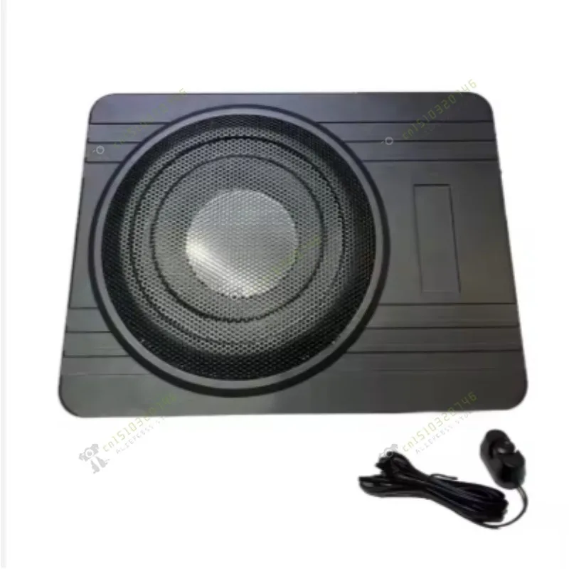 12V High-power Aluminum Alloy Car Speaker, Under The Seat Audio Modification 10-inch Ultra-thin Subwoofer