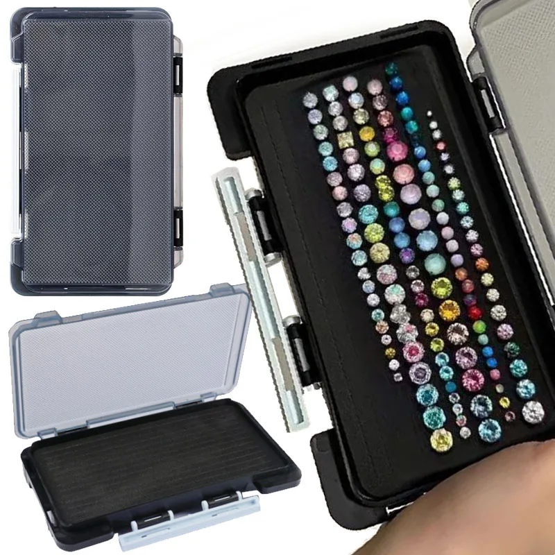 

Портативный прозрачный футляр для хранения ювелирных изделий, органайзер для серег и ожерелий, пылезащитный кейс для хранения серег-гвоздиков