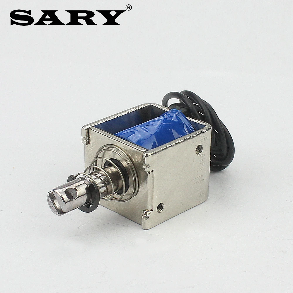 DC 12V solenoid push-pull frame electromagnet LY-026 electromagnetic locking stroke 10mm