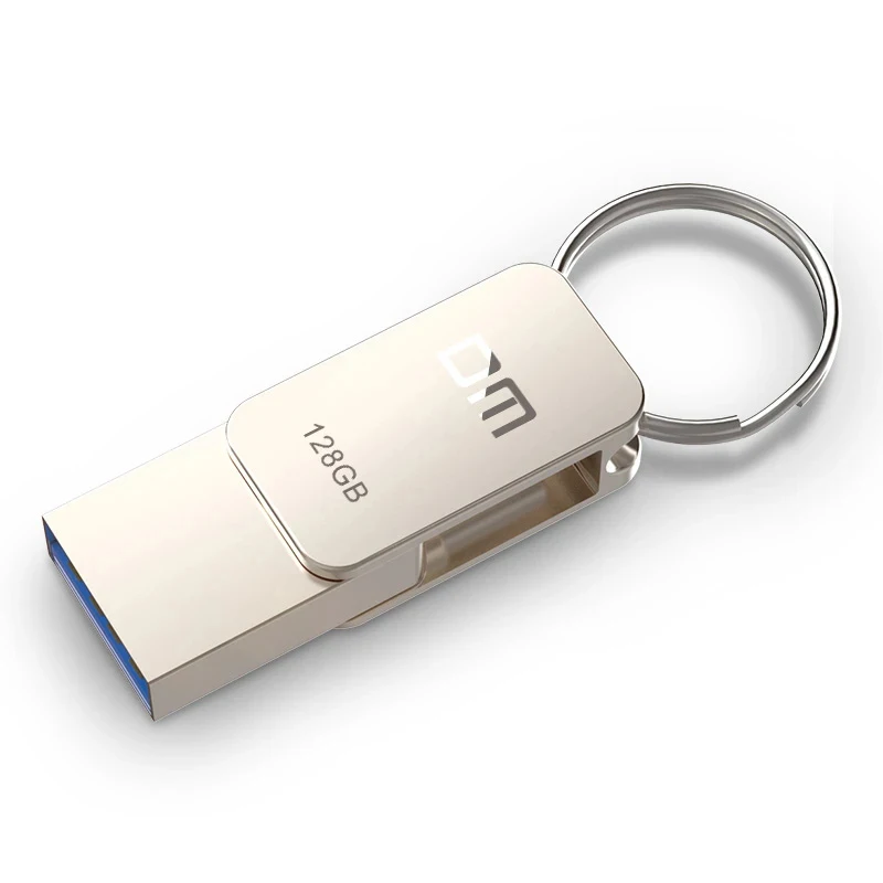 DM Tipo-C OTG USB 3.0 Flash Drive 32GB 16GB 64GB Pen Drive de Memória Do Telefone Inteligente Mini USB Stick USB-C 3.1 Dupla Dupla Plug PD059