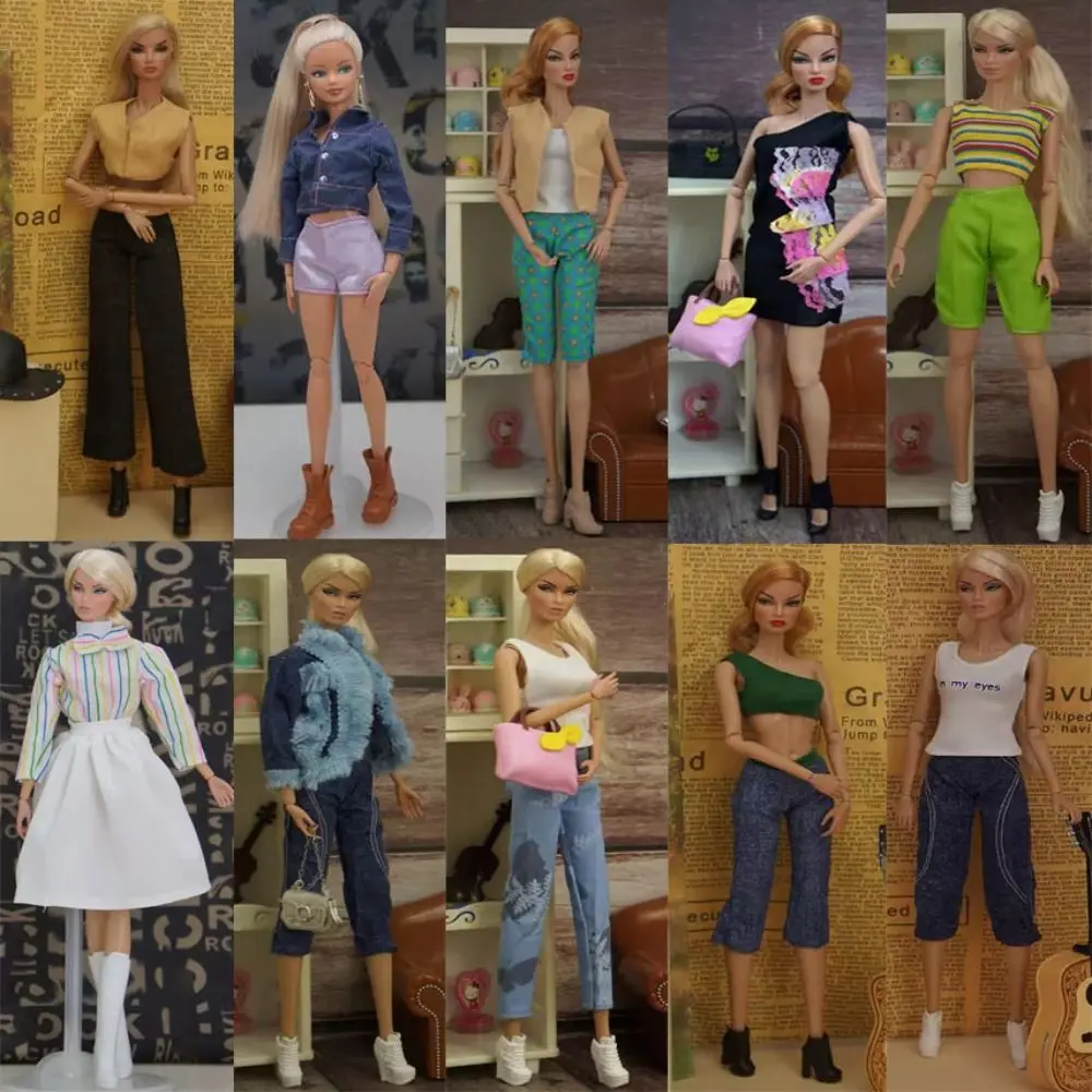 16 Styles Doll Elegant Dresses Kids Toys Jeans Pants Casual Wears Clothes 11.5" Fashion Doll/30cm Doll/1/6 BJD Dolls