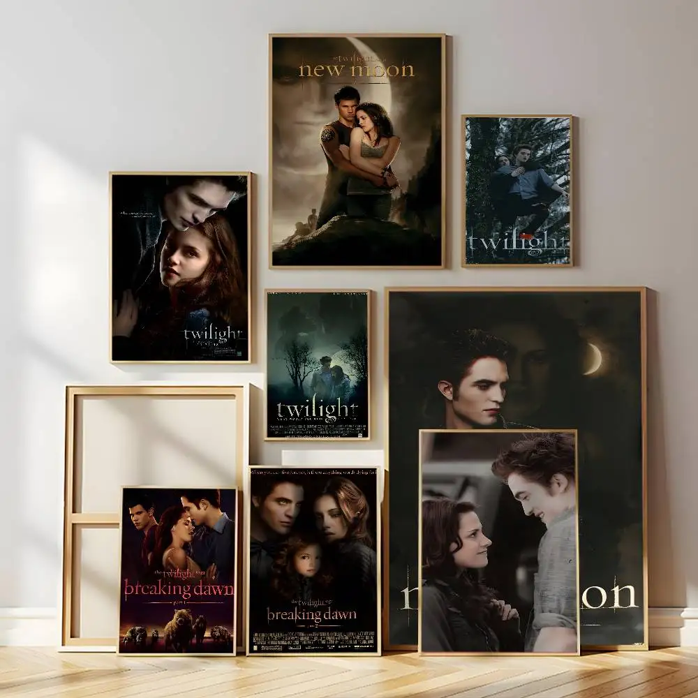 movies Twilight Poster Self-adhesive Wall Mural Art Waterproof Sticker For Bar Room Decor High Quality Print Gift view 2