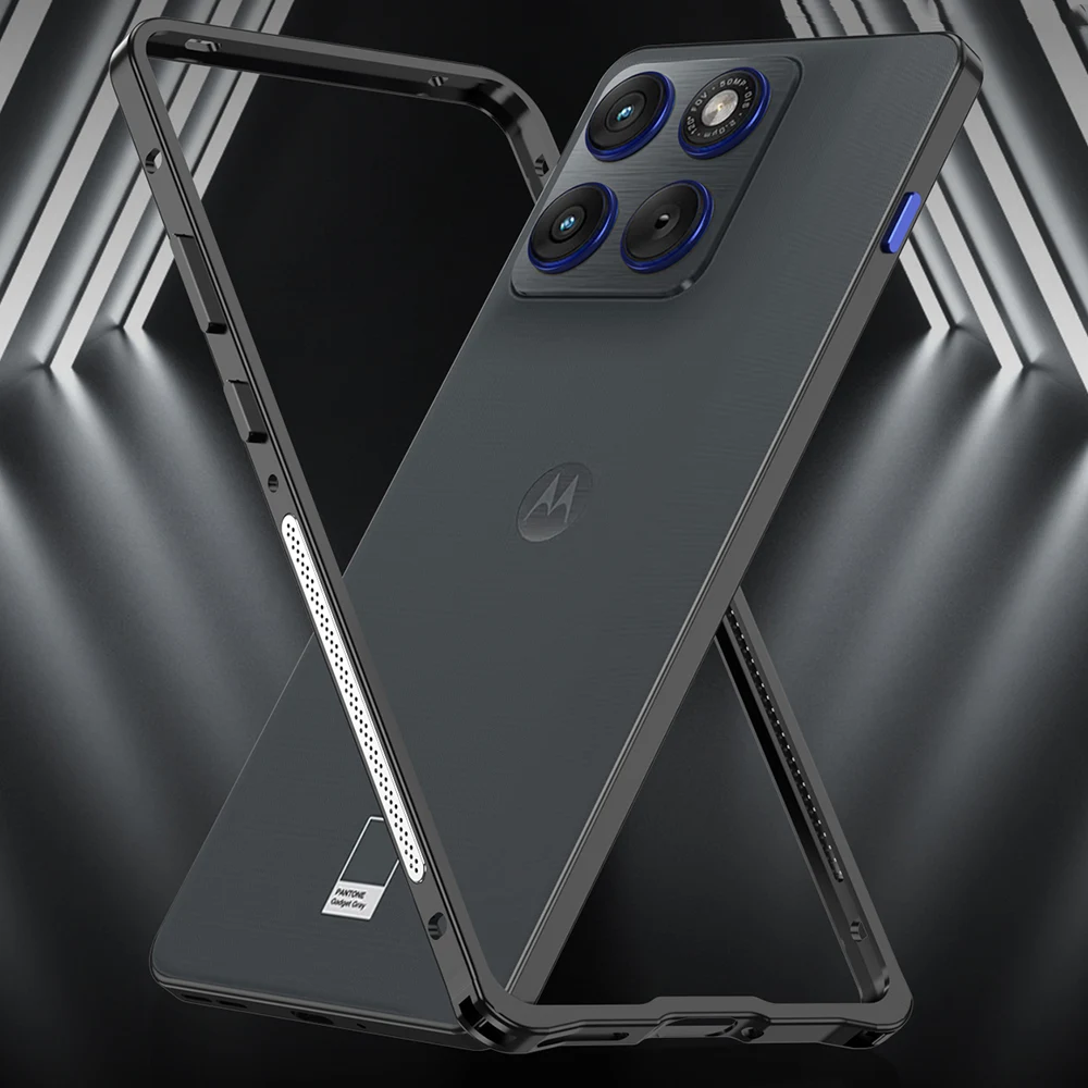 For Motorola Edge 70 Moto X70 Air Case Transparent Aluminum 