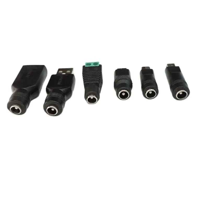 DC Power Female Jack to Mini 5pin USB A Male Female Mirco Type C Connector Power Adapter Plug Connector for Laptop 5.5x2.1mm