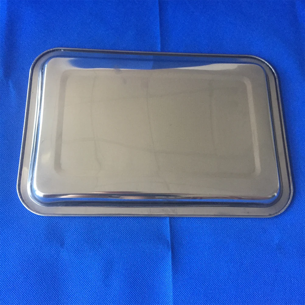 

Stainless Steel Serving Tray Thickened Flat Grill Pan Super Mirror Finish Baking Oven Cookie Sheet For Kitchen Fruits