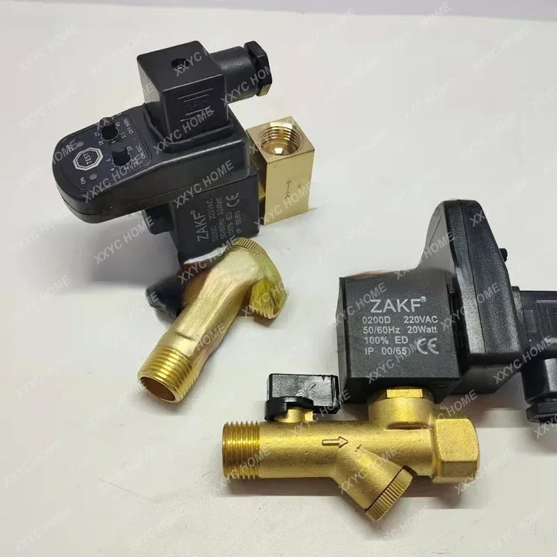 

Electronic drainer automatic drain valve of air compressor air reservoir timing exhaust electric switch solenoid valve ZAKF