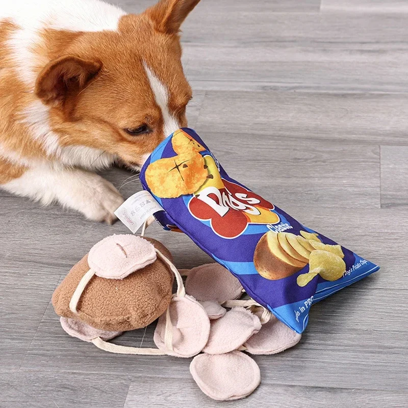 

Potato Chips Dog Sniffing Mat Toys for Dog Snuffle Ball Training Food Slow Feeding Pad Pet Nose Blanket Toy Pet Puzzle Toy