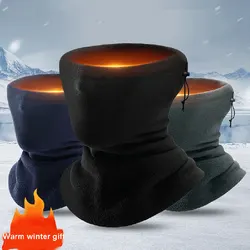 Motorcycle Face Mask Winter Warm Balaclava Motorcycle Half Face Mask Black Warm Fleece Neck Scarf Riding Biker Windproof