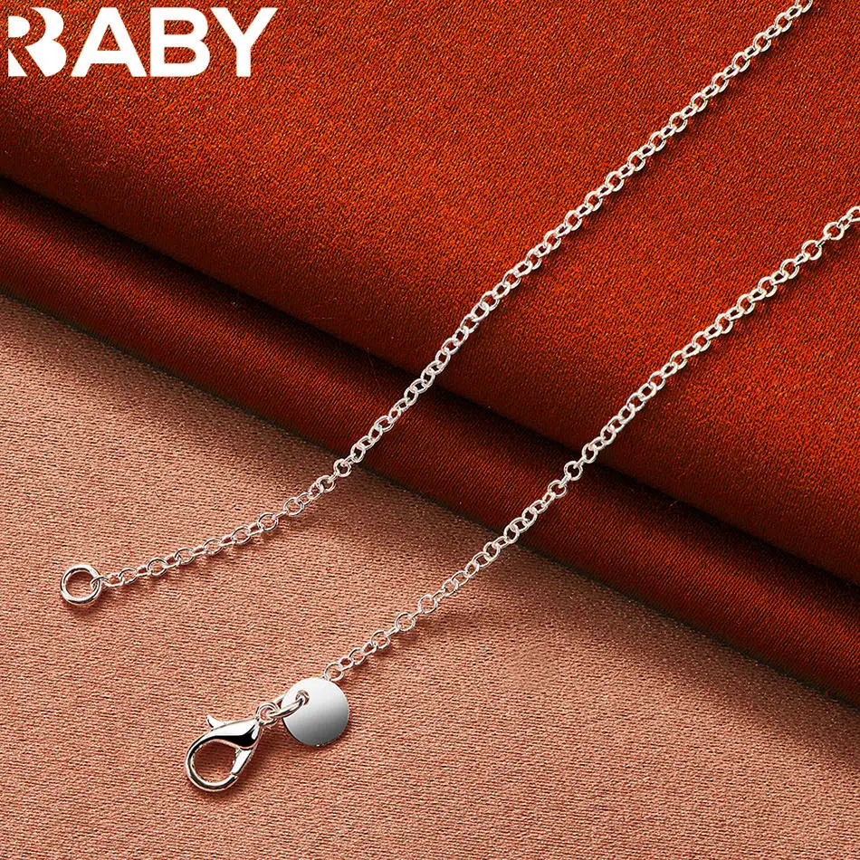 

URBABY 925 Sterling Silver 45cm Heart Necklace For Women Creativity Gifts Street All-match Party And Daily Wear