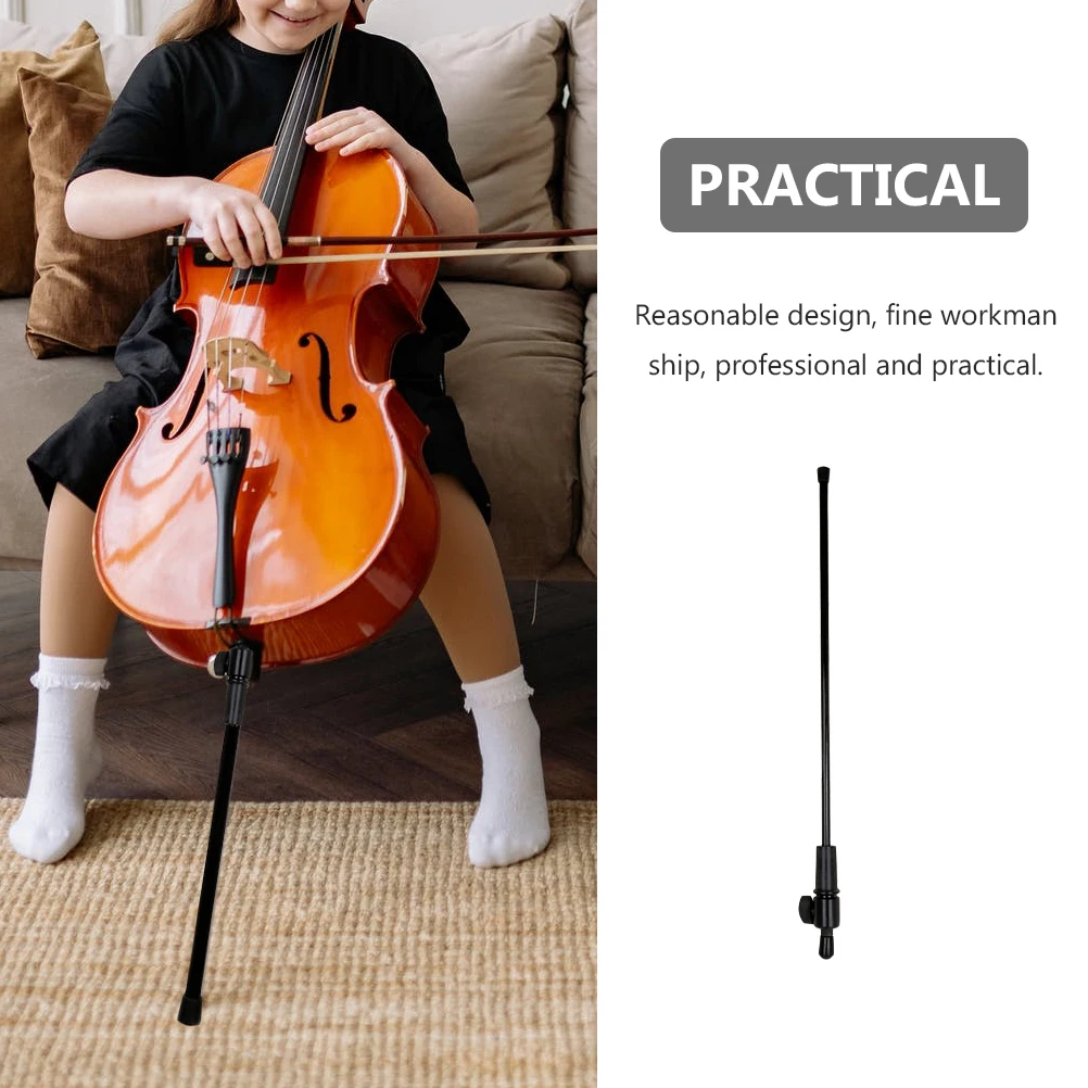 

Carbon Fiber Cello Tail Rod Adjustable Endpin Support Tool Premium Black Non Slip Rubber Ring Easy Install Musical Instrument