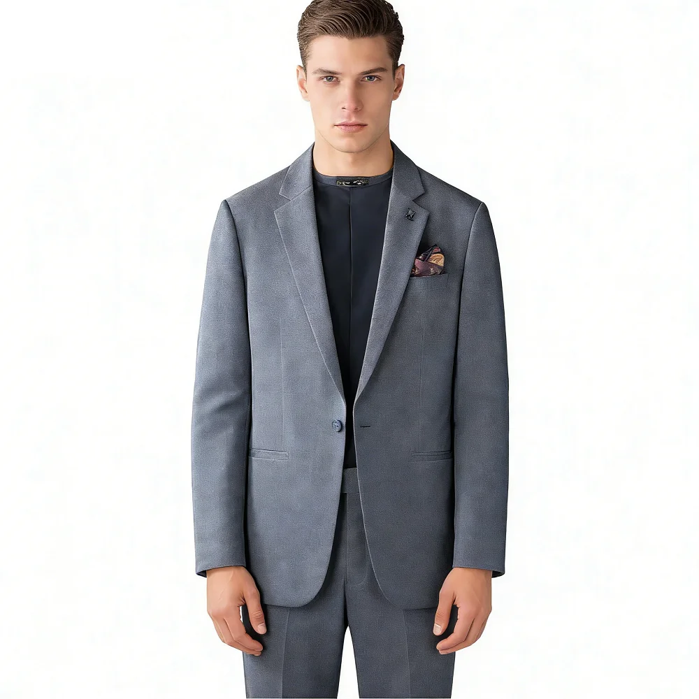 

Men's plus Two-Piece Suit Professional Business Wedding Formal High Quality Terno Solto Grande Peso for Negócios Casamento