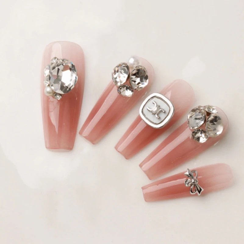 20 pezzi decorazione fai da te squisita decorazione per unghie strass accessori fascino per unghie mini ciondoli per unghie fiocco artistico in lega con perle