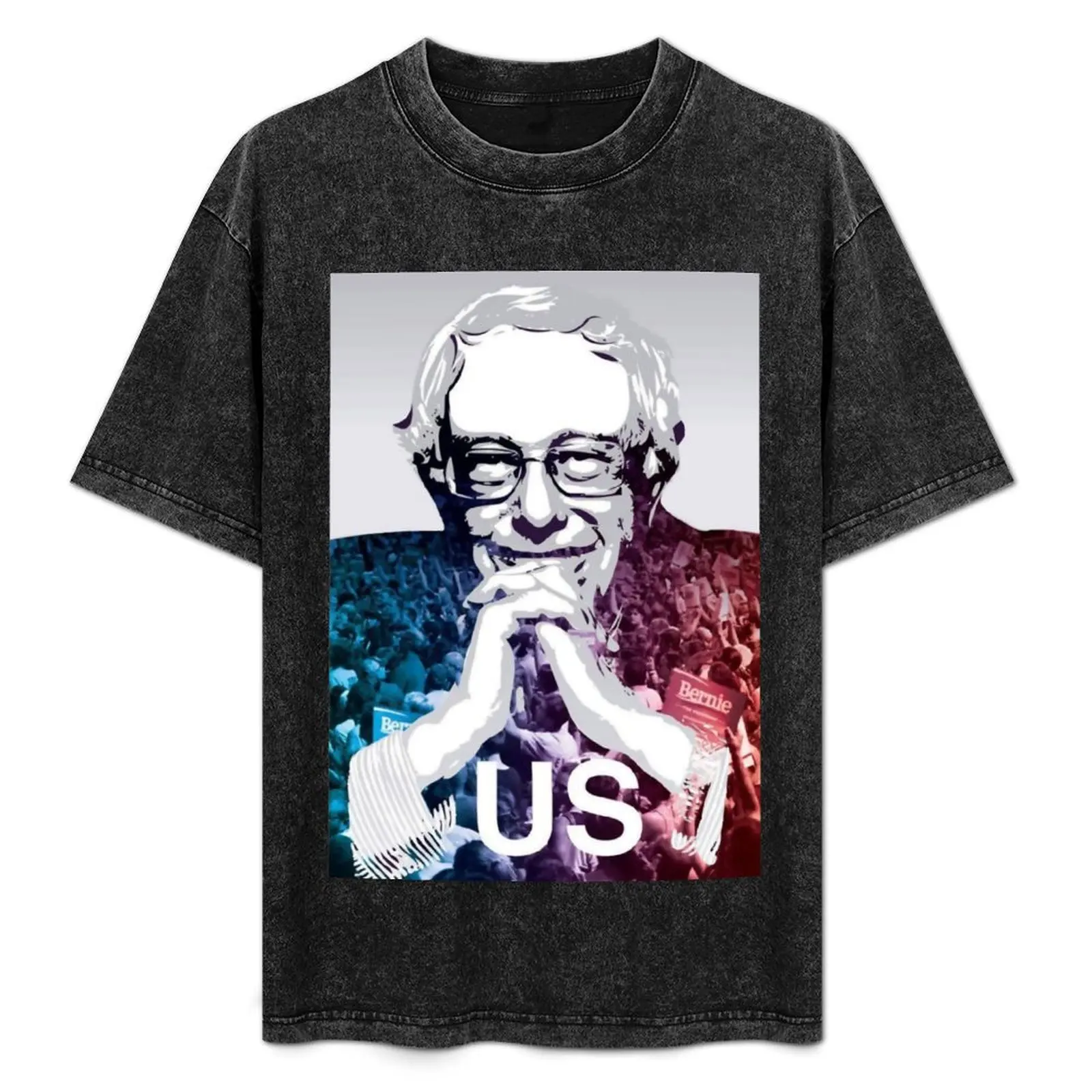 

US - Bernie Sanders Art T-Shirt Basic Daily Outfit Short Sleeve Tee
