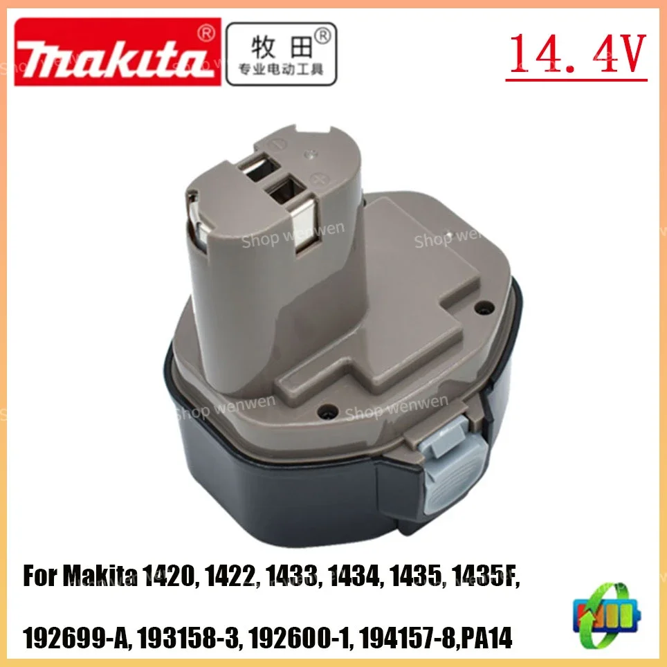 

Makita 100%Original 14.4V 4800mAh 6800mAh 9800mAh NI-MH Power Tool Battery for Makita PA14 1422 1420 192600-1 6281D 6280D