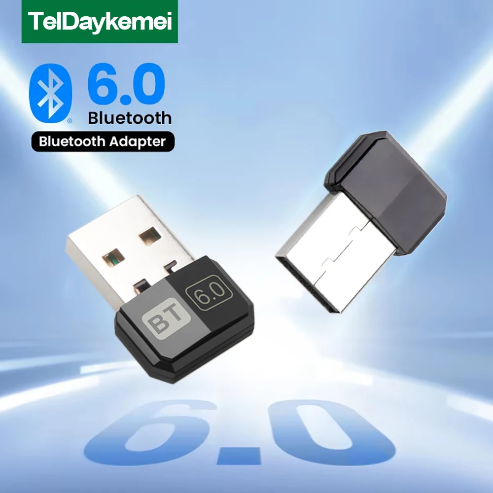 Bluetooth-Adapter USB Bluetooth 6.0 5.4 für PC Dongle Drahtlose Maus Tastatur Musik Audio Receiver USB Sender – Detail 1