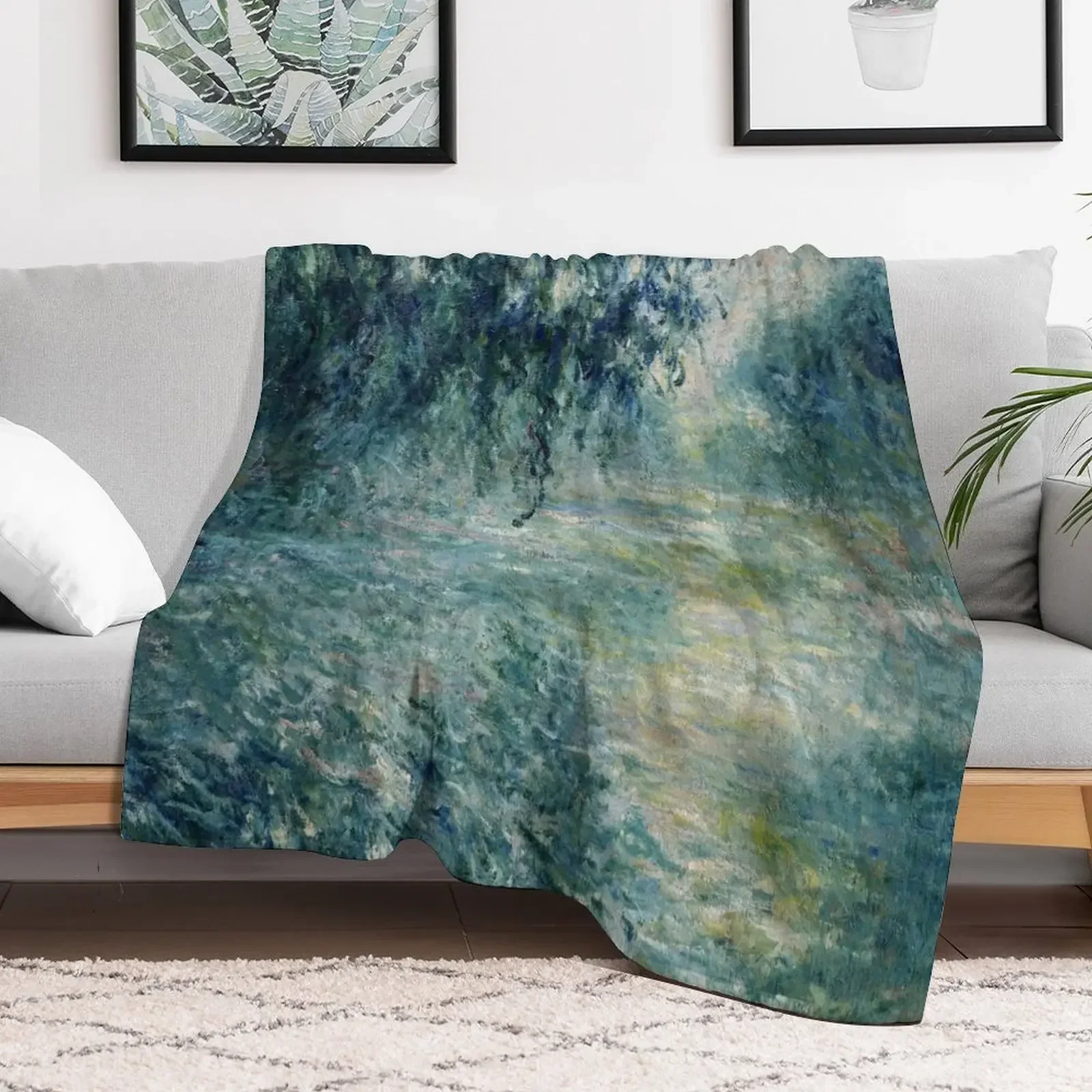 

Monet Morning on the Seine Fine Art Throw Blanket Luxury Throw halloween Blankets