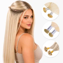 Ugeat-Queratina extensões de cabelo, cabelo humano, cabelo remy, natural reto, U ponta, ponta lisa, eu dica cabelo, 14-22
