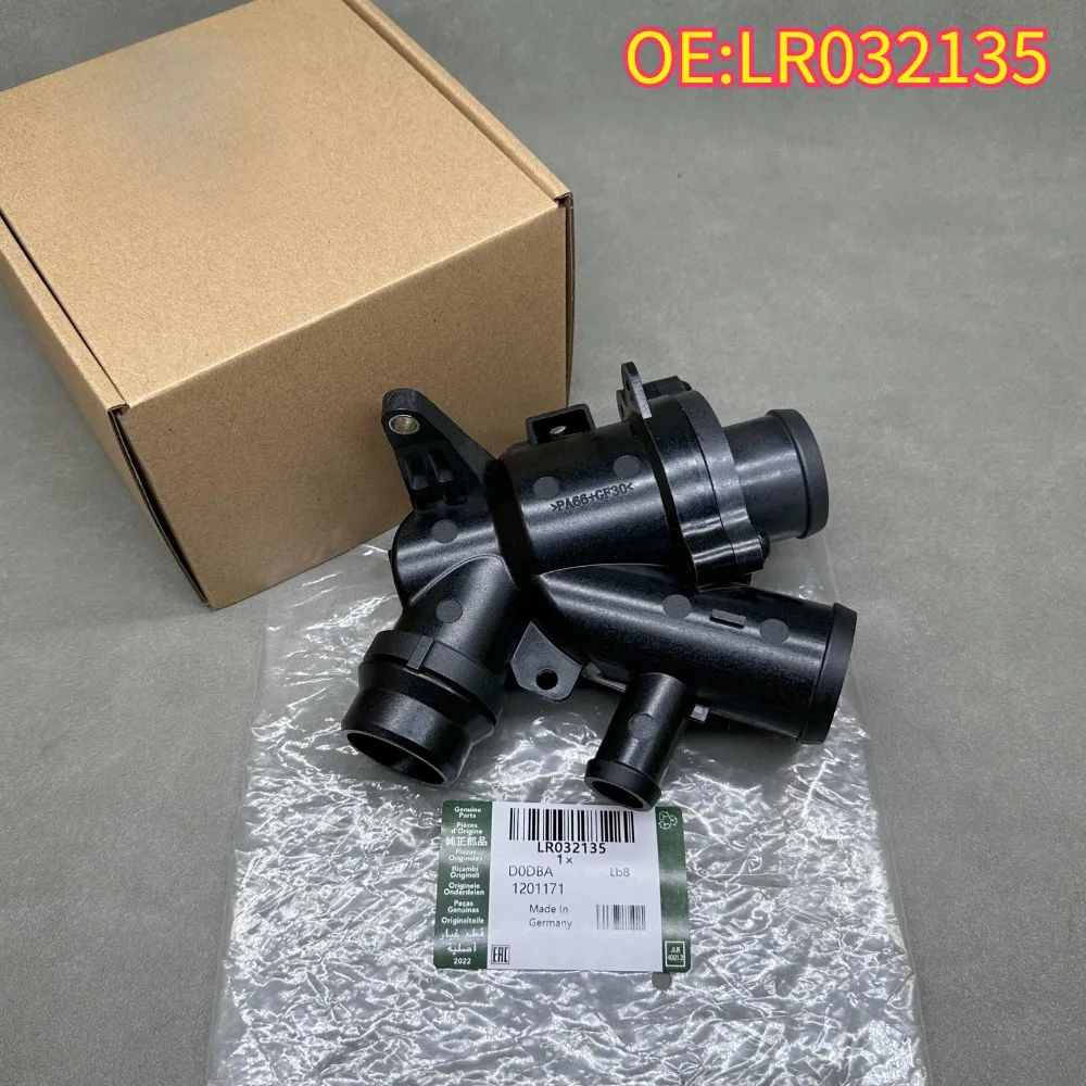 High quality New For LR032135 aluminum thermostat housing for Discovery 4 for Range Rover RR Sport XJ AJ812976 3.0 V6 5.0 V8