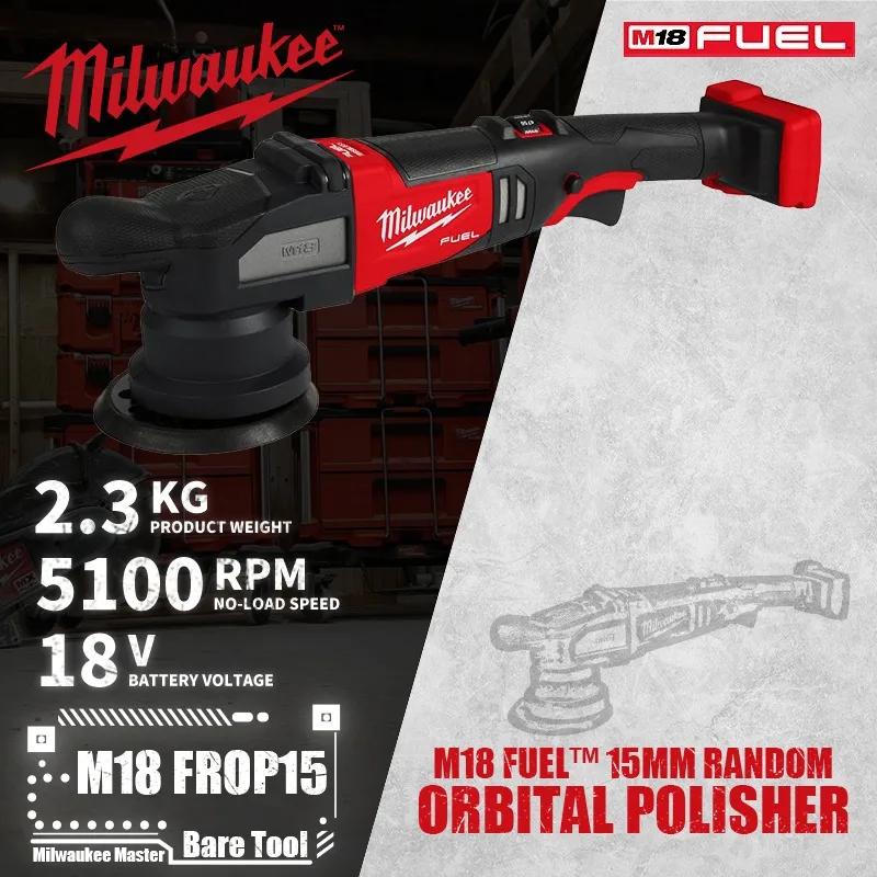 Milwaukee M18 FROP15/2684 M18 FUEL™ 15mm Random Orbital Polisher 18V Lithium Power Tools