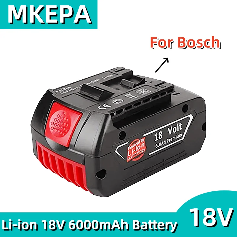 

18V battery for electric drill 6.0ah 18V rechargeable lithium ion battery bat609, bat609g, bat618, bat618g, bat614 + 1 charger