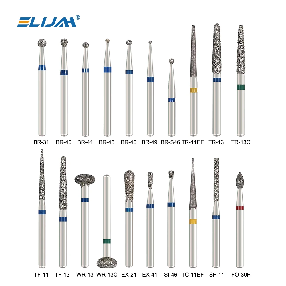 XYSZ 5Pcs/Bag Dental Diamond Burs Drill FG 1.6mm Bur For High Speed Handpiece Dental Bur Polishing Whitening Lab Material