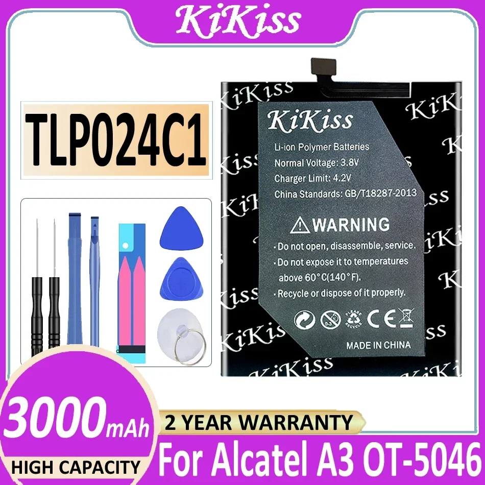 

TLP024C1 TLP024CJ 3000 мАч аккумулятор для Alcatel A3 OT-5046/Shine Lite OT-5080 5080X OT-5046D 5046 батарея + Бесплатные инструменты