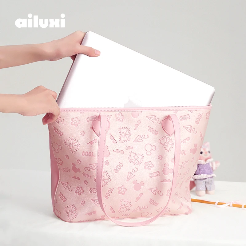 

AILUXI Women Tote Bag Fashion Female Handbag High-end Texture Original Niche Cute Cream Large Capacity Commuting Shoulder Bag