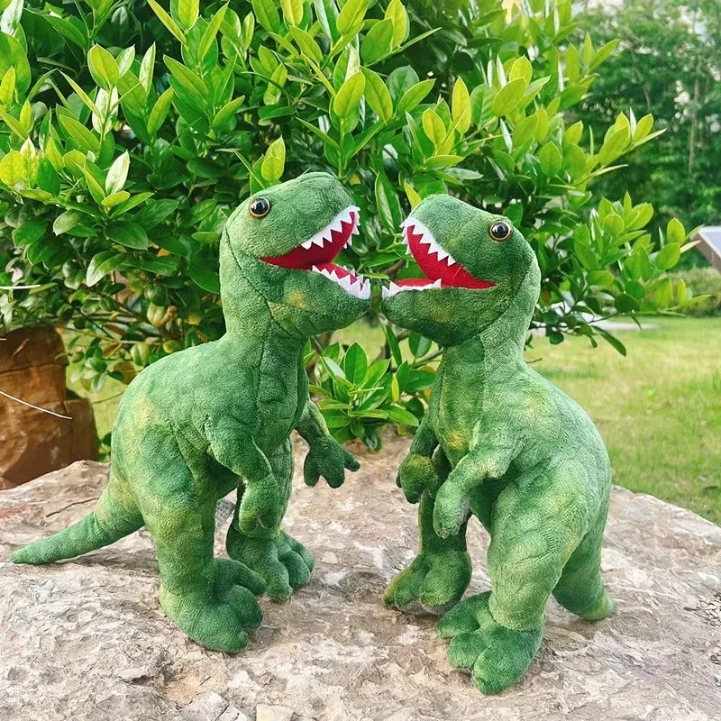 1pc 28CM Green Tyrannosaurus Rex Plush Toy Soft Stuffed Simulation Dinosaur Doll For Birthday Gifts